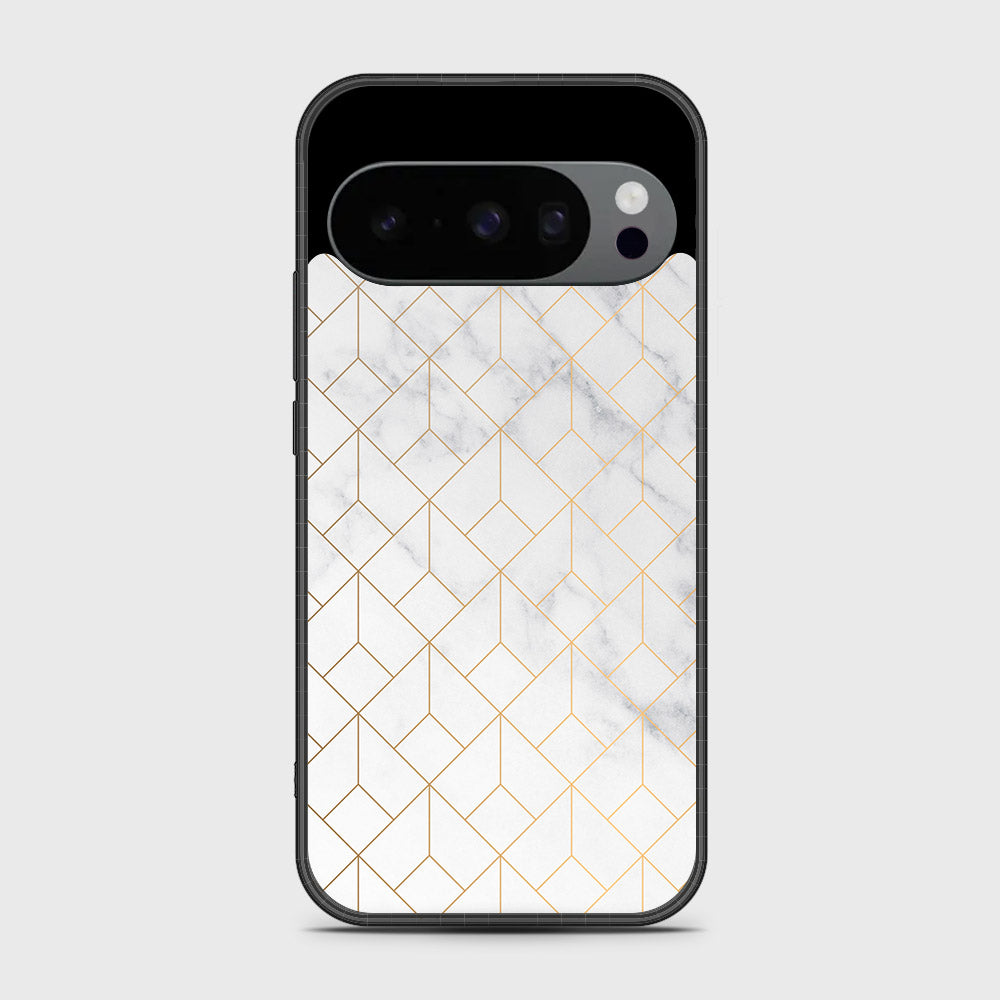 Google Pixel 10 Pro XL - White Marble Series 2 - HQ Premium Shine Durable Shatterproof Case