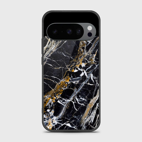 Google Pixel 10 Pro XL - Black Marble Series - HQ Premium Shine Durable Shatterproof Case