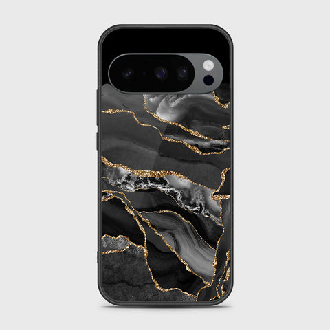 Google Pixel 10 Pro XL - Black Marble Series - HQ Premium Shine Durable Shatterproof Case