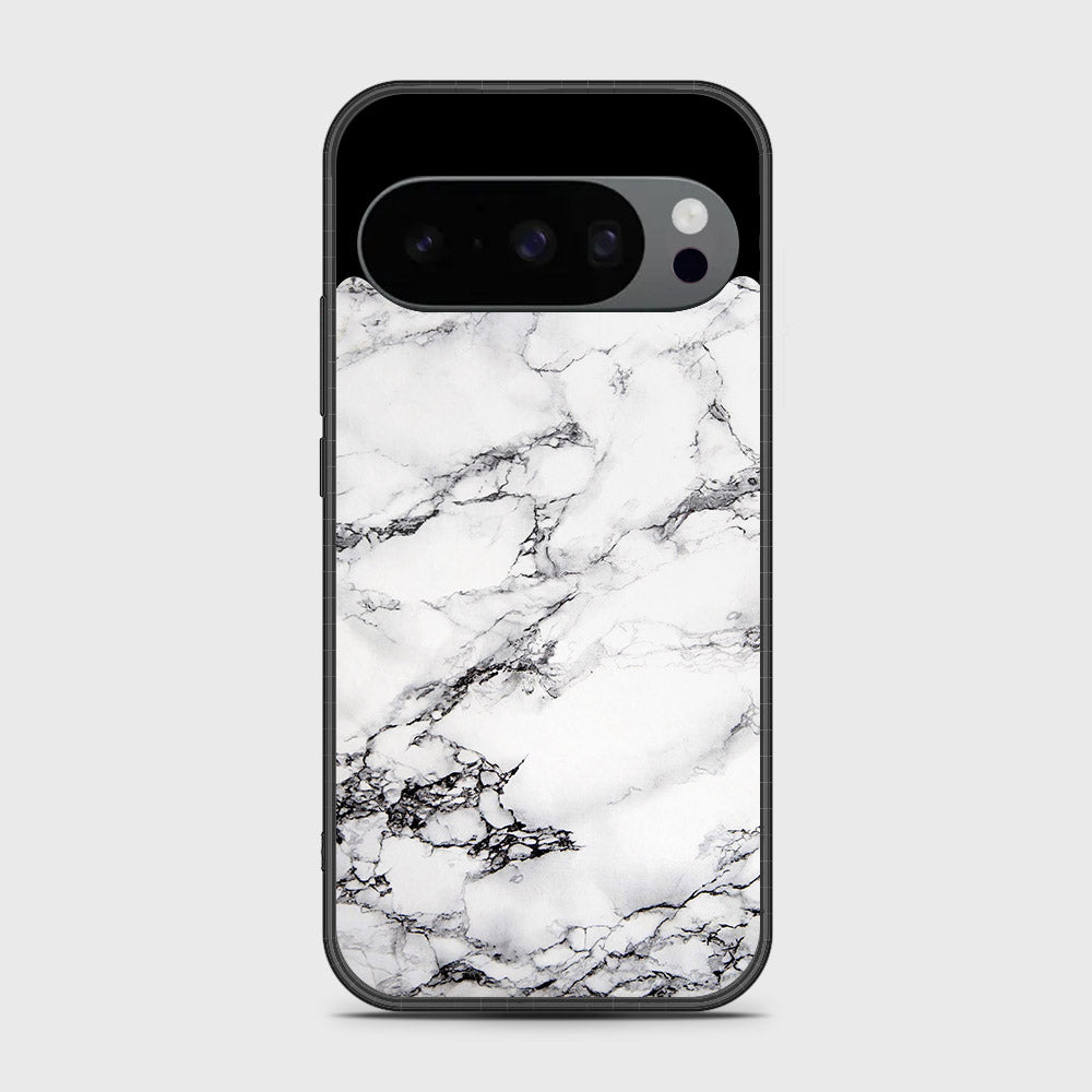 Google Pixel 10 Pro XL - White Marble Series - HQ Premium Shine Durable Shatterproof Case