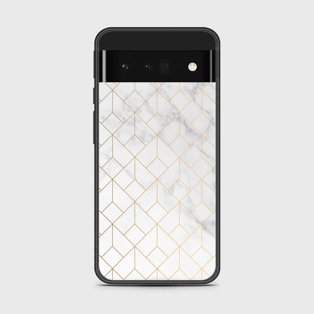 Google Pixel 6 Pro - White Marble Series 2 - HQ Premium Shine Durable Shatterproof Case