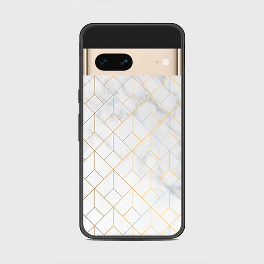 Google Pixel 7 - White Marble Series 2 - HQ Premium Shine Durable Shatterproof Case