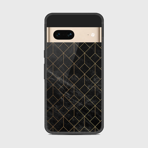 Google Pixel 7 - Black Marble Series - HQ Premium Shine Durable Shatterproof Case