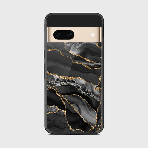 Google Pixel 7 - Black Marble Series - HQ Premium Shine Durable Shatterproof Case