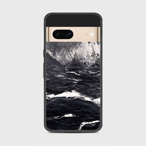 Google Pixel 7 - Black Marble Series - HQ Premium Shine Durable Shatterproof Case