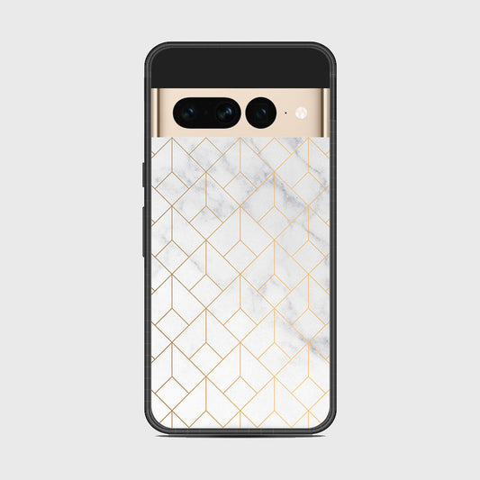 Google Pixel 7 Pro - White Marble Series 2 - HQ Premium Shine Durable Shatterproof Case