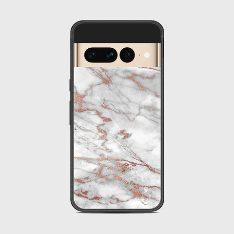 Google Pixel 7 Pro - White Marble Series 2 - HQ Premium Shine Durable Shatterproof Case