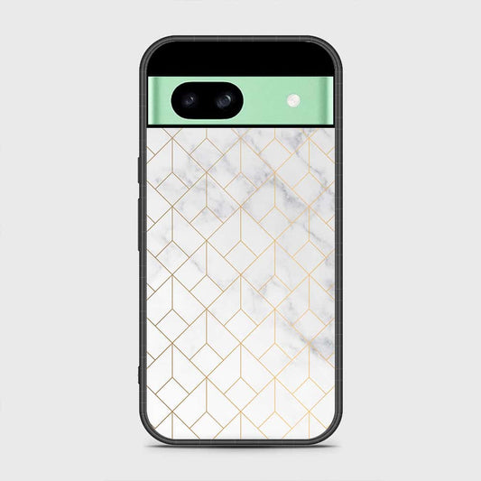 Google Pixel 8a Cover - White Marble Series 2 - HQ Premium Shine Durable Shatterproof Case