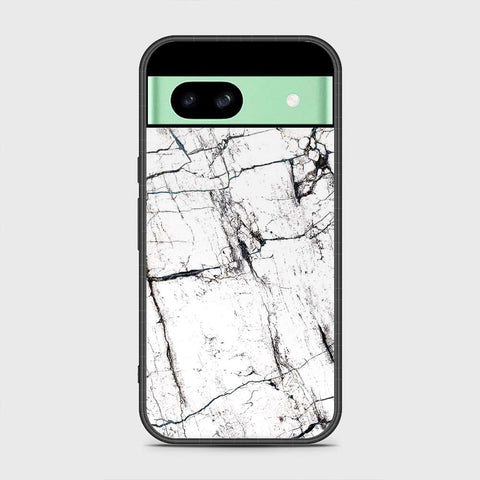 Google Pixel 8a Cover - White Marble Series 2 - HQ Premium Shine Durable Shatterproof Case