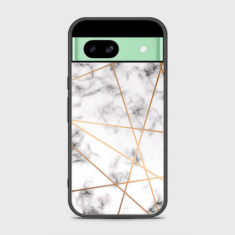 Google Pixel 8a Cover - White Marble Series 2 - HQ Premium Shine Durable Shatterproof Case