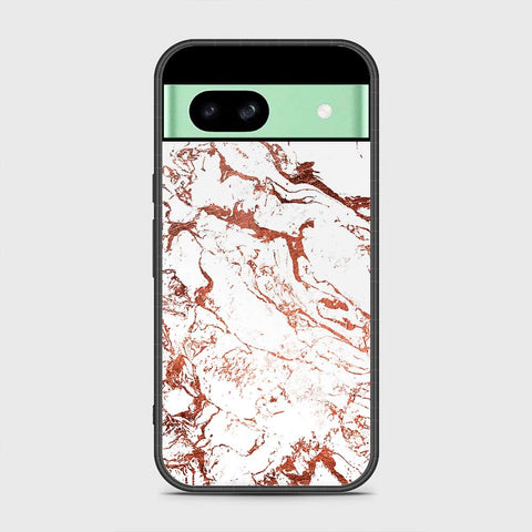 Google Pixel 8a Cover - White Marble Series 2 - HQ Premium Shine Durable Shatterproof Case