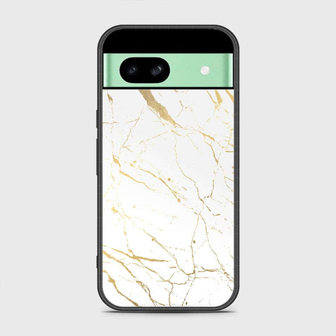 Google Pixel 8a Cover - White Marble Series 2 - HQ Premium Shine Durable Shatterproof Case