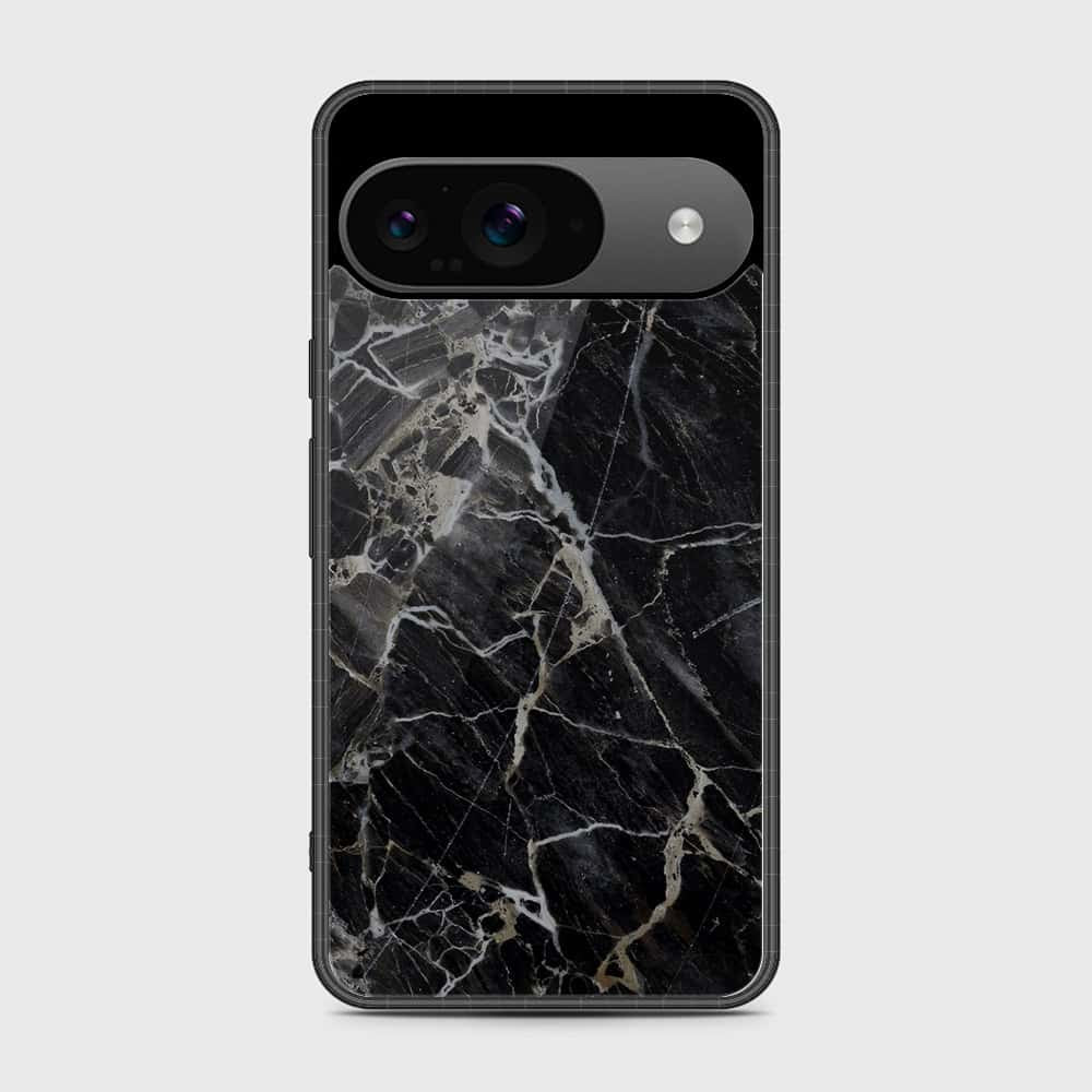 Google Pixel 9 Cover - Black Marble Series - HQ Premium Shine Durable Shatterproof Case