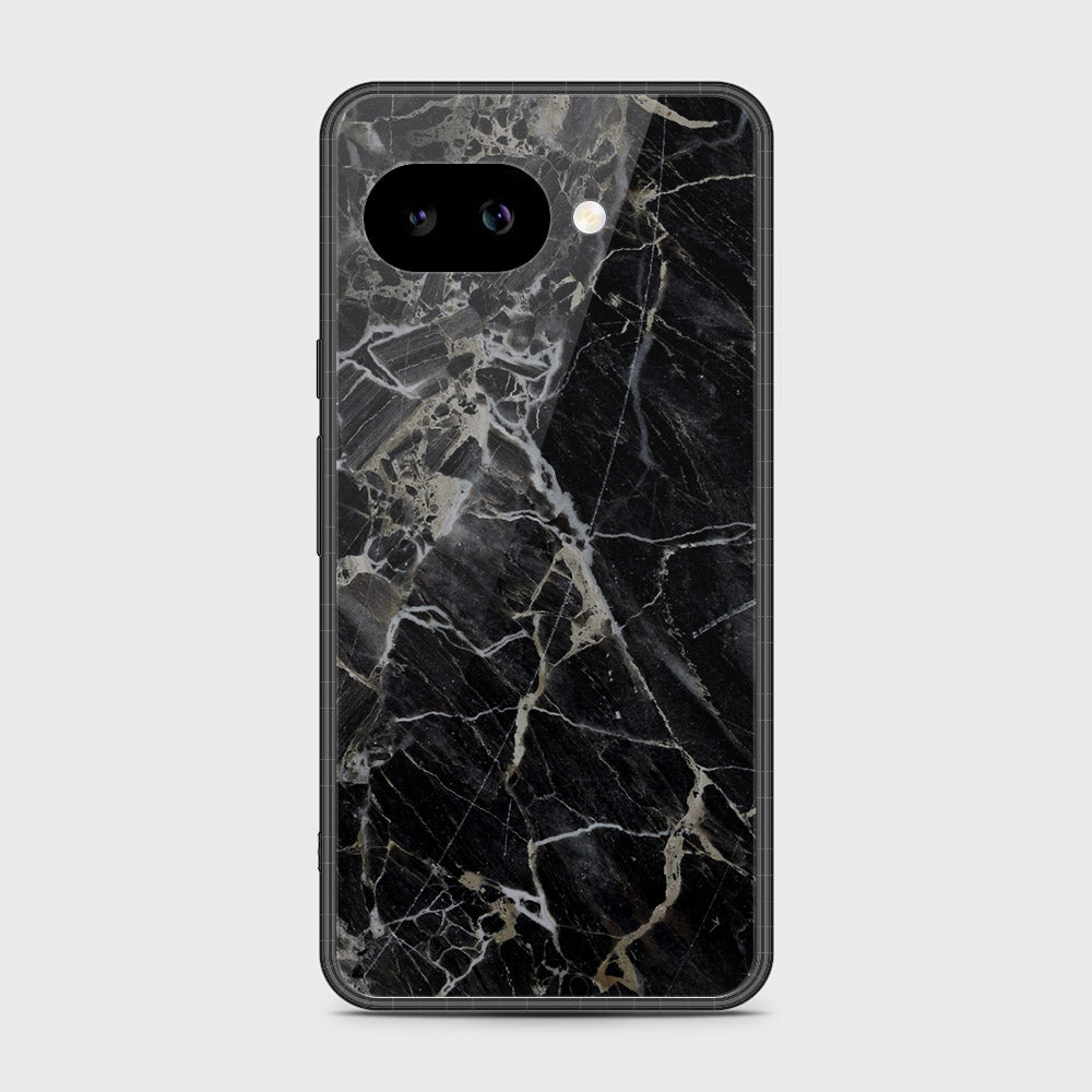 Google Pixel 9a - Black Marble Series - HQ Premium Shine Durable Shatterproof Case