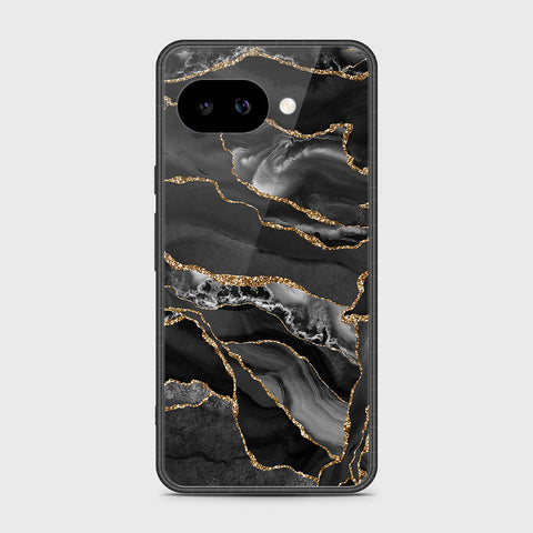 Google Pixel 9a - Black Marble Series - HQ Premium Shine Durable Shatterproof Case