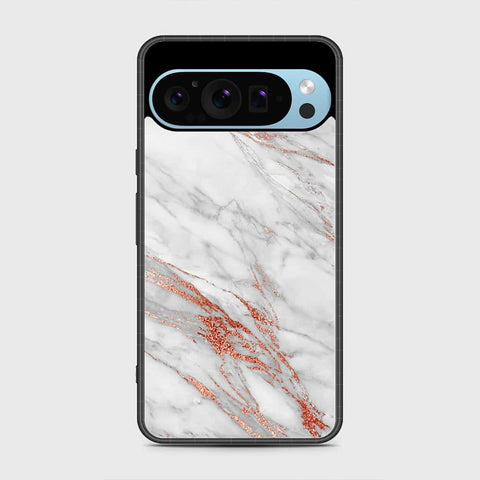 Google Pixel 9 Pro Cover - White Marble Series - HQ Premium Shine Durable Shatterproof Case