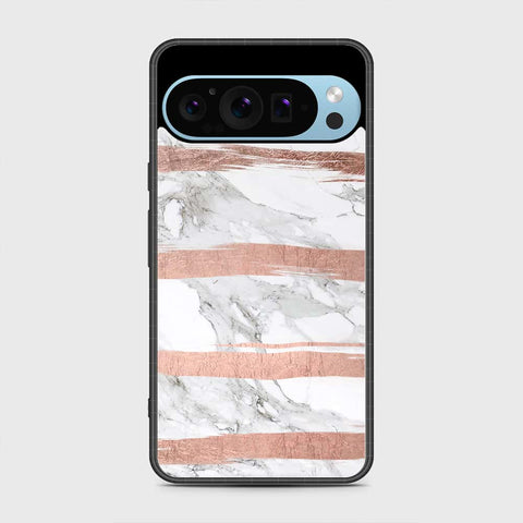 Google Pixel 9 Pro Cover - White Marble Series - HQ Premium Shine Durable Shatterproof Case