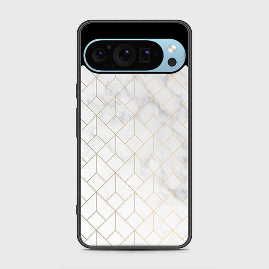 Google Pixel 9 Pro XL Cover - White Marble Series 2 - HQ Premium Shine Durable Shatterproof Case