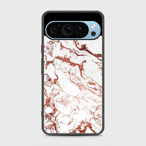 Google Pixel 9 Pro XL Cover - White Marble Series 2 - HQ Premium Shine Durable Shatterproof Case