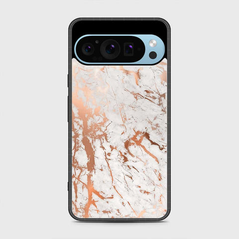 Google Pixel 9 Pro XL Cover - White Marble Series 2 - HQ Premium Shine Durable Shatterproof Case