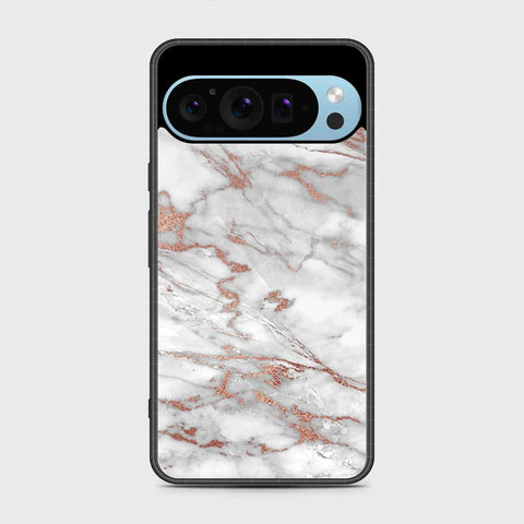 Google Pixel 9 Pro XL Cover - White Marble Series 2 - HQ Premium Shine Durable Shatterproof Case
