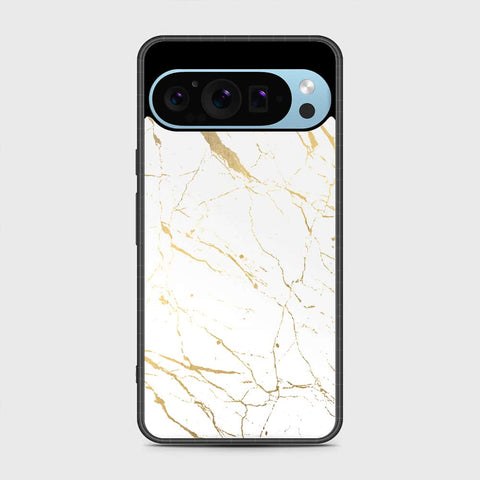 Google Pixel 9 Pro XL Cover - White Marble Series 2 - HQ Premium Shine Durable Shatterproof Case