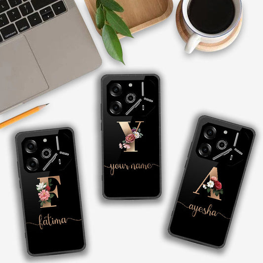 Tecno Pova 6 - Personalized Alphabet Series - HQ Premium Shine Durable Shatterproof Case