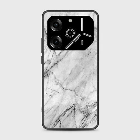 Tecno Pova 6 - White Marble Series - HQ Premium Shine Durable Shatterproof Case