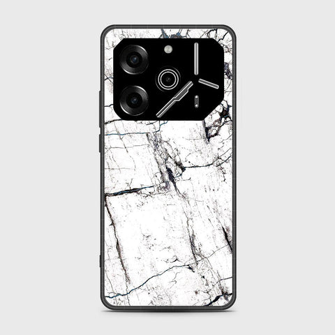 Tecno Pova 6 - White Marble Series 2 - HQ Premium Shine Durable Shatterproof Case