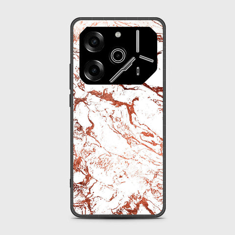 Tecno Pova 6 - White Marble Series 2 - HQ Premium Shine Durable Shatterproof Case