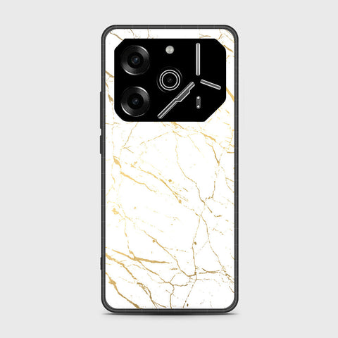 Tecno Pova 6 - White Marble Series 2 - HQ Premium Shine Durable Shatterproof Case
