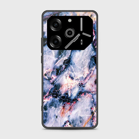 Tecno Pova 6 - White Marble Series 2 - HQ Premium Shine Durable Shatterproof Case