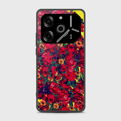 Tecno Pova 6 - Floral Series - HQ Premium Shine Durable Shatterproof Case
