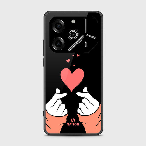 Tecno Pova 6 - Onation Heart Series - HQ Premium Shine Durable Shatterproof Case