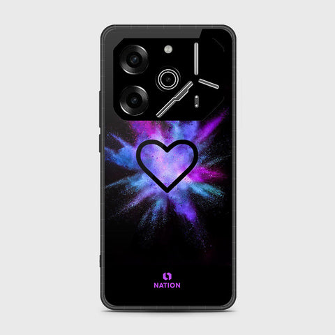 Tecno Pova 6 - Onation Heart Series - HQ Premium Shine Durable Shatterproof Case