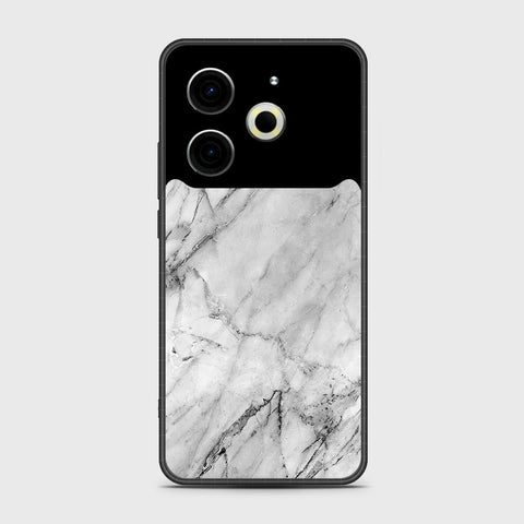Tecno Pova 6 Neo - White Marble Series - HQ Premium Shine Durable Shatterproof Case