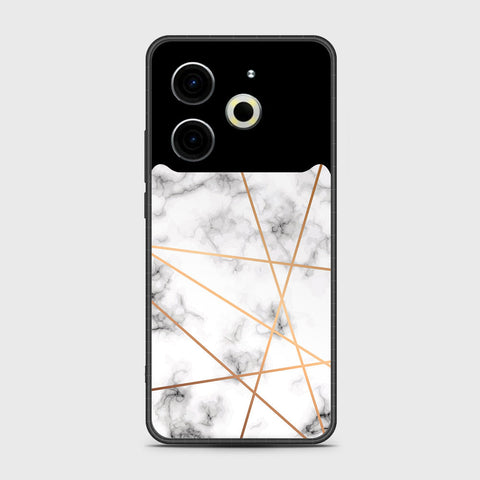Tecno Pova 6 Neo - White Marble Series 2 - HQ Premium Shine Durable Shatterproof Case