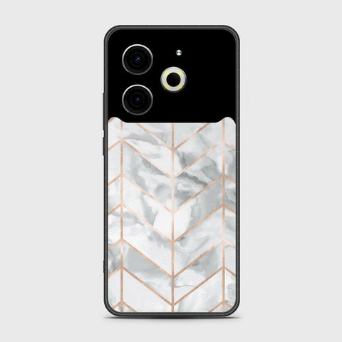 Tecno Pova 6 Neo - White Marble Series 2 - HQ Premium Shine Durable Shatterproof Case
