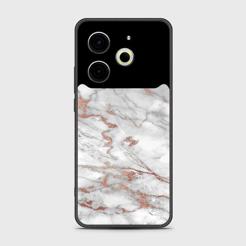 Tecno Pova 6 Neo - White Marble Series 2 - HQ Premium Shine Durable Shatterproof Case