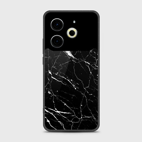 Tecno Pova 6 Neo - Black Marble Series - HQ Premium Shine Durable Shatterproof Case