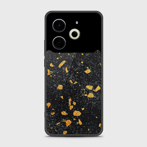 Tecno Pova 6 Neo - Black Marble Series - HQ Premium Shine Durable Shatterproof Case