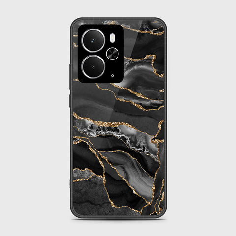 Realme 14 - Black Marble Series - HQ Premium Shine Durable Shatterproof Case