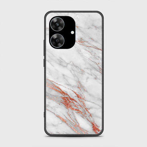 Realme Note 60x - White Marble Series - HQ Premium Shine Durable Shatterproof Case