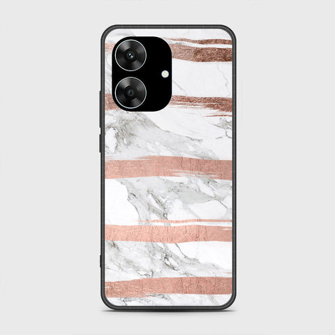 Realme Note 60x - White Marble Series - HQ Premium Shine Durable Shatterproof Case