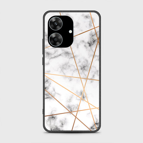 Realme Note 60x - White Marble Series 2 - HQ Premium Shine Durable Shatterproof Case