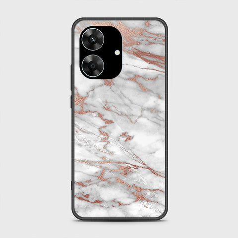 Realme Note 60x - White Marble Series 2 - HQ Premium Shine Durable Shatterproof Case