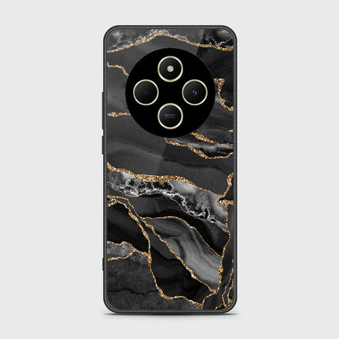 Xiaomi Redmi 14R - Black Marble Series - HQ Premium Shine Durable Shatterproof Case