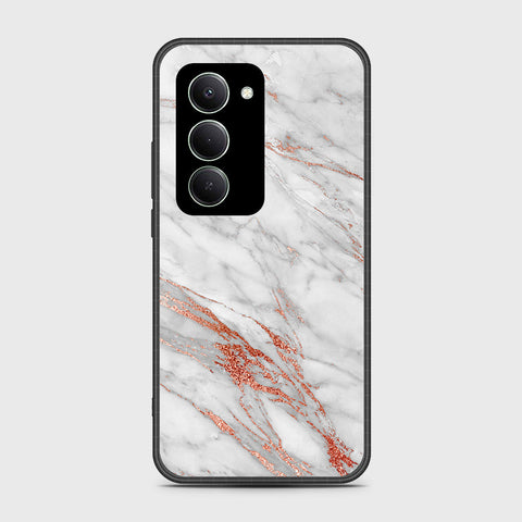 Xiaomi Redmi 15 5G - White Marble Series - HQ Ultra Shine Premium Infinity Glass Soft Silicon Borders Case