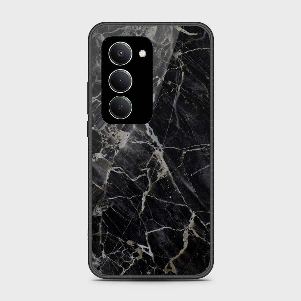 Xiaomi Redmi 15 5G - Black Marble Series - HQ Ultra Shine Premium Infinity Glass Soft Silicon Borders Case