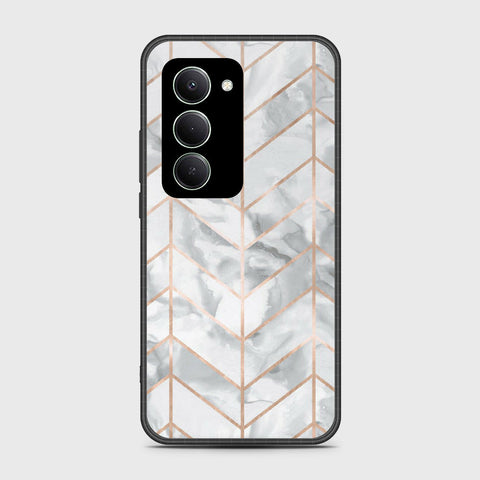 Xiaomi Redmi 15 5G - White Marble Series 2 - HQ Ultra Shine Premium Infinity Glass Soft Silicon Borders Case